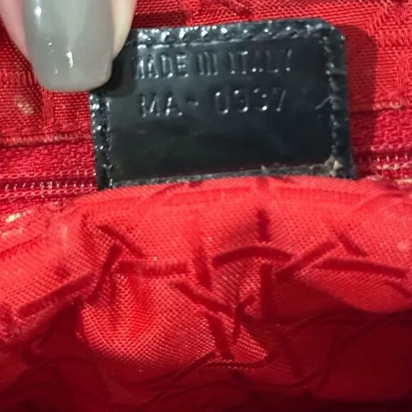 Christian Dior Vintage Medium Lady Dior Black Patent Cannage Bag Gold Hardware - Picture 13 of 14